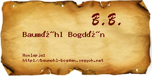 Baumöhl Bogdán névjegykártya